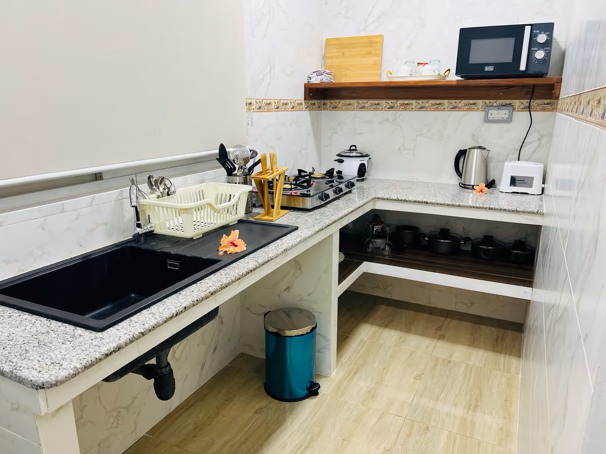 Kitchenette Chalet Bamboo Vert