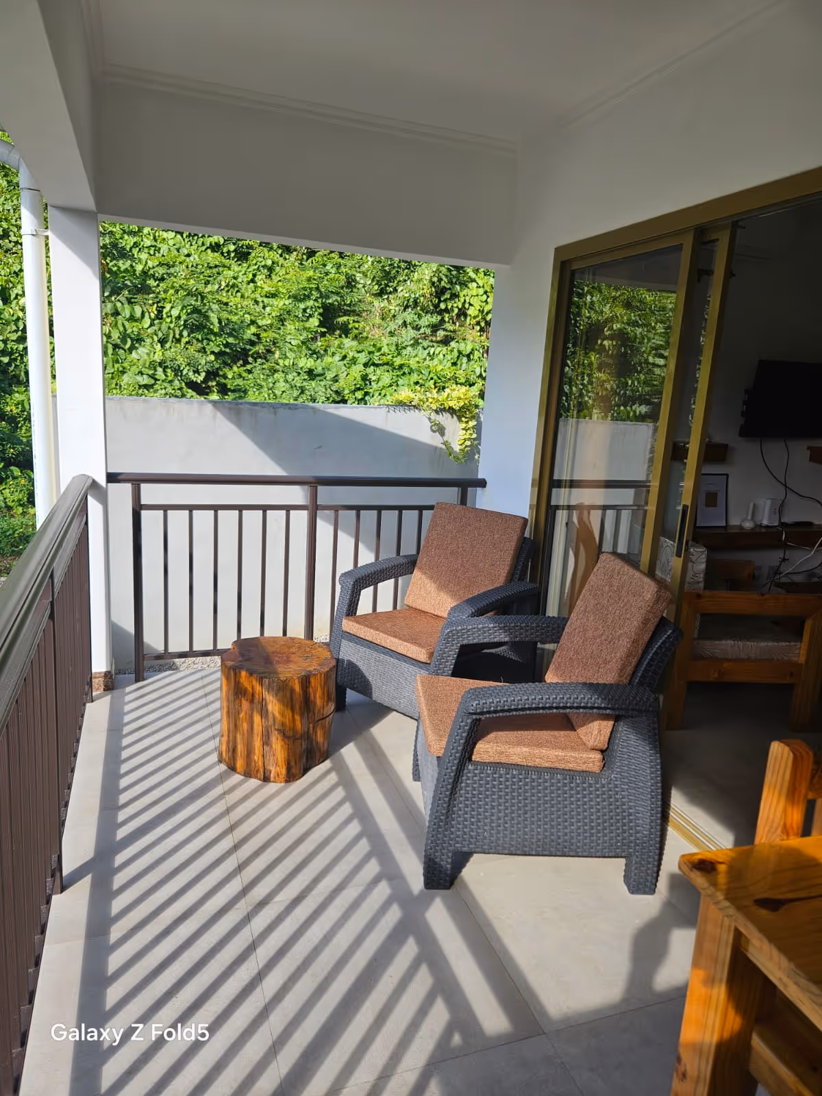 Verandah overlooking garden