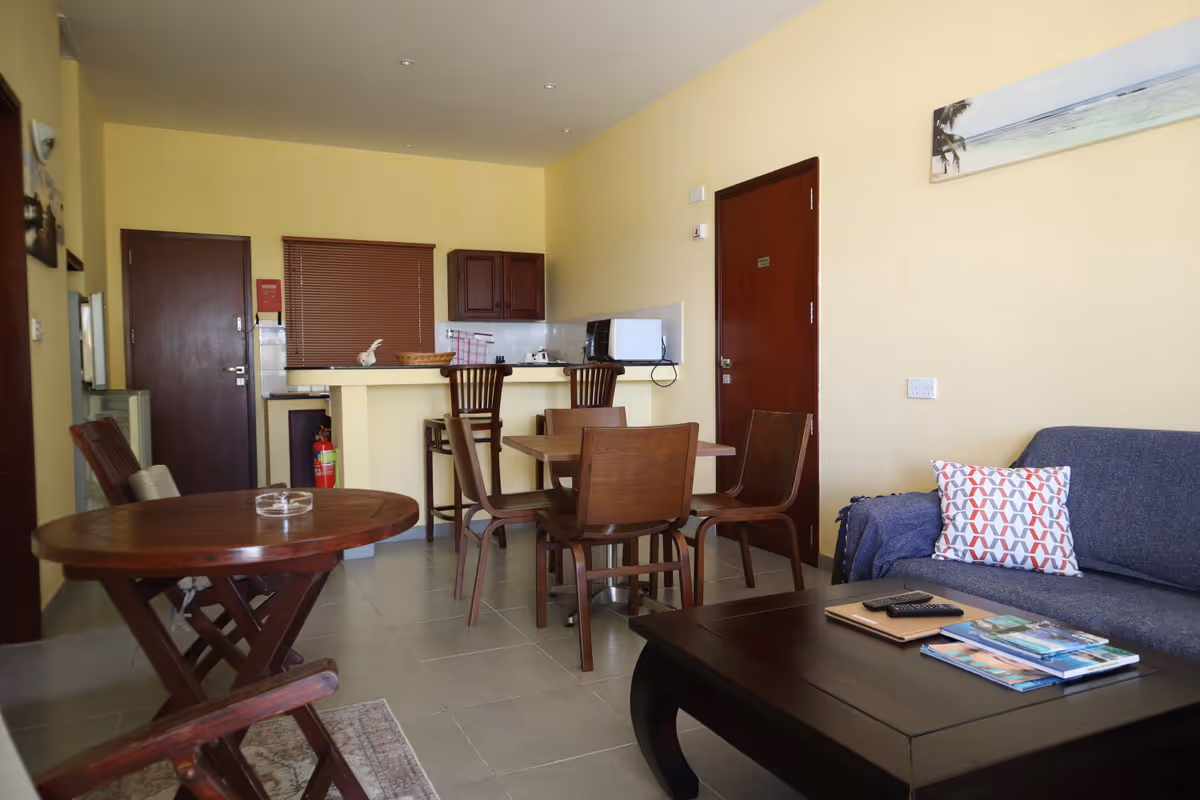 Living room Surfers Self Catering Chalets