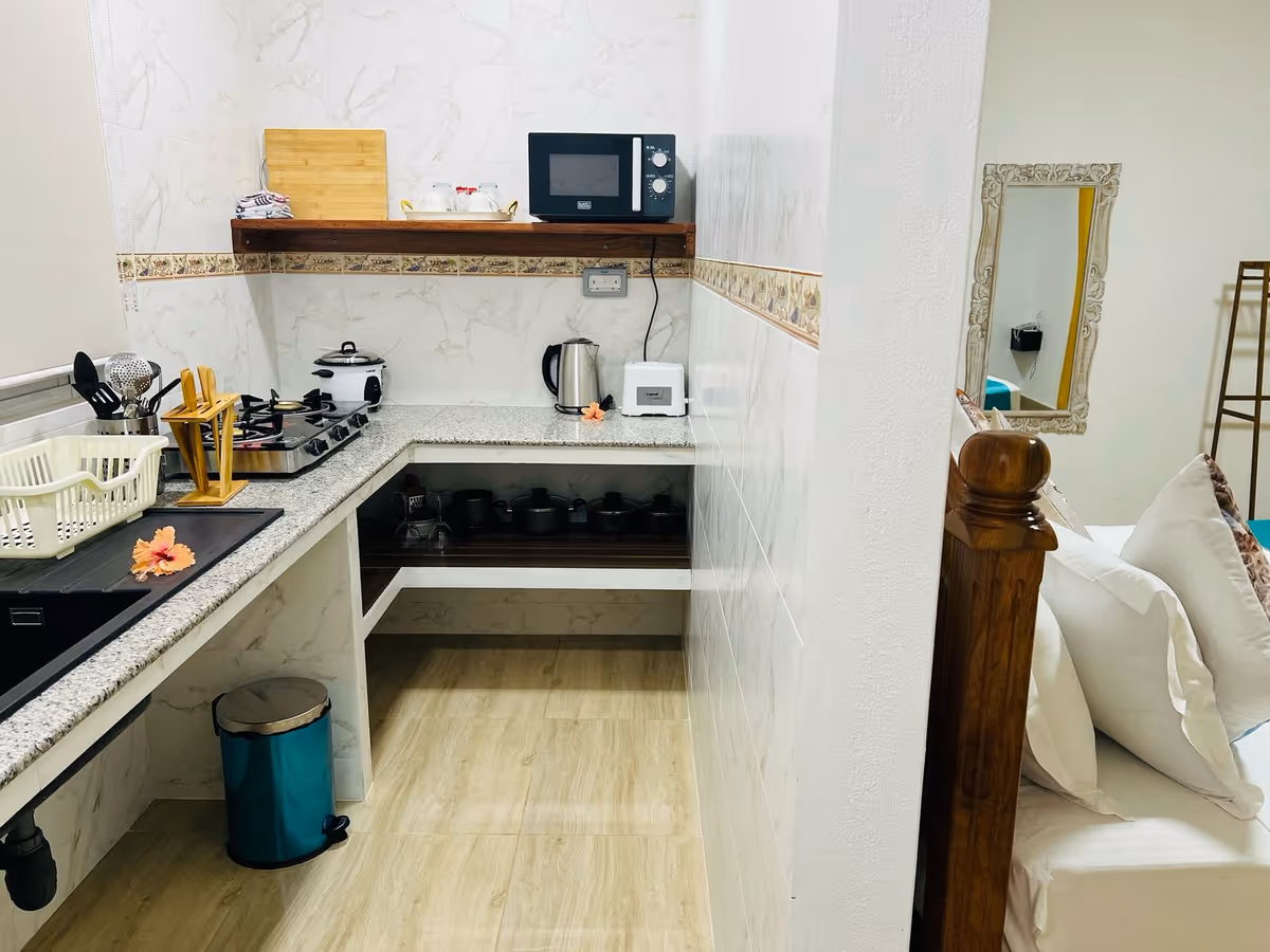 Kitchenette Chalet Bamboo Vert